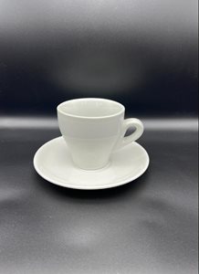 ספל קפה לבן-כולל/ללא תחתית